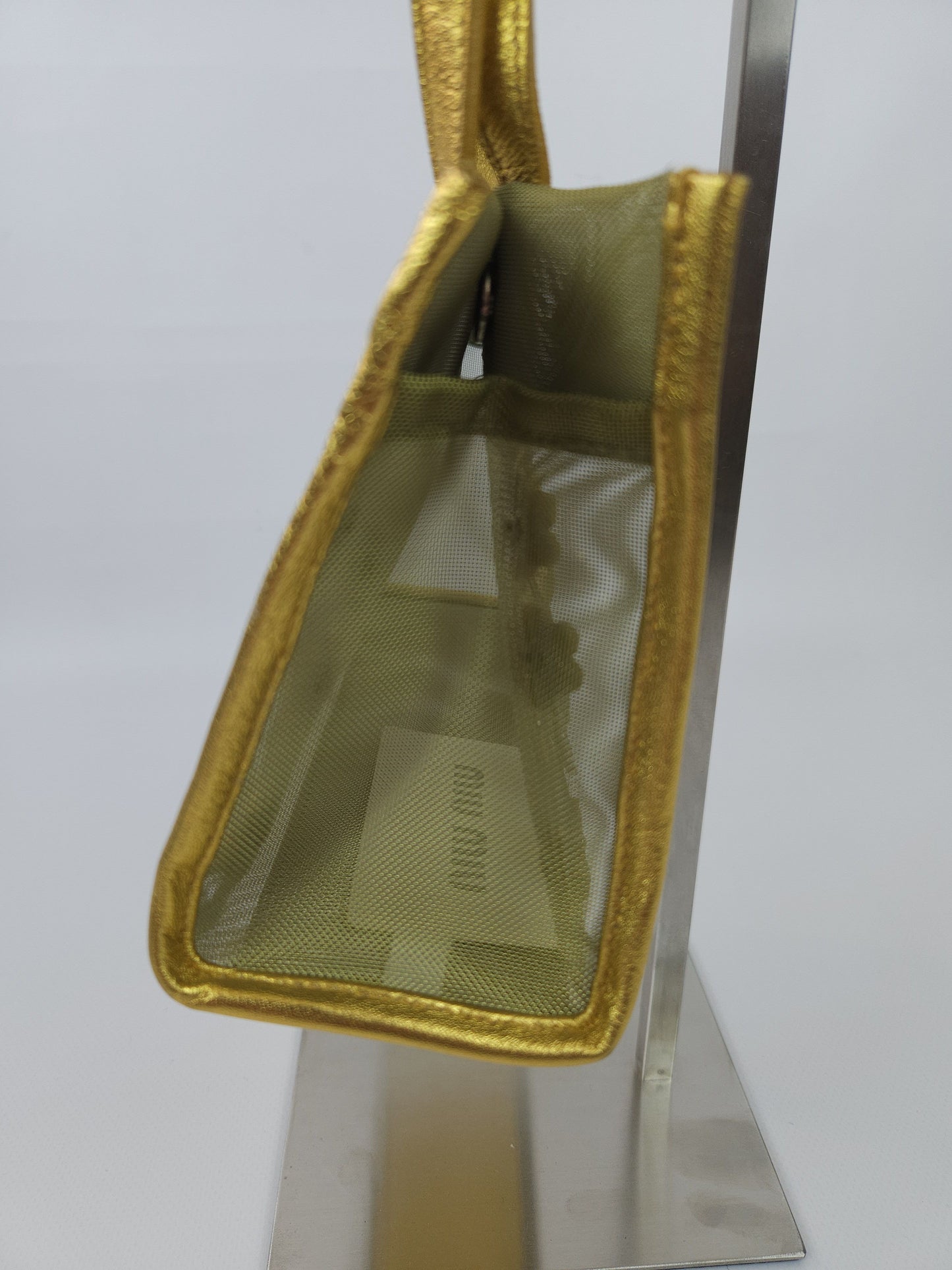 Archive 1999 miu miu mesh floral mini tote bag mb1522