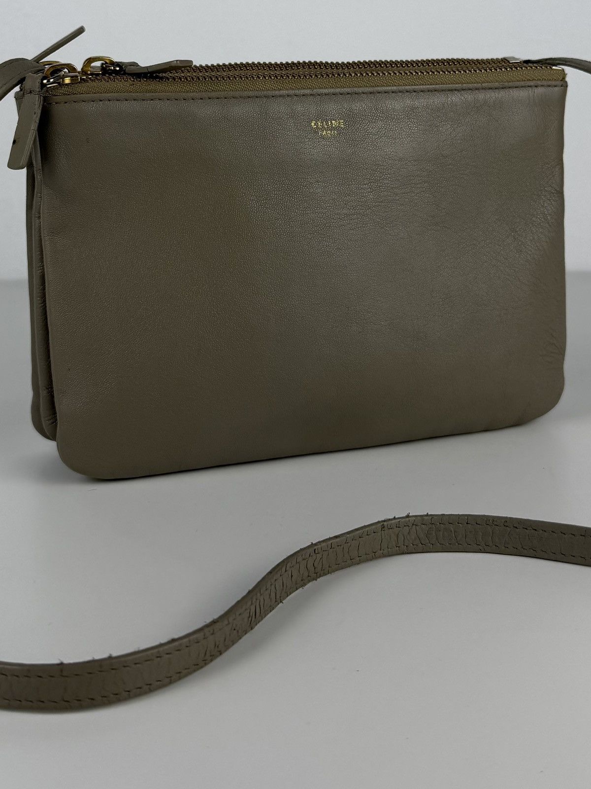 Celine trio leather shoulder/ crossbody bag