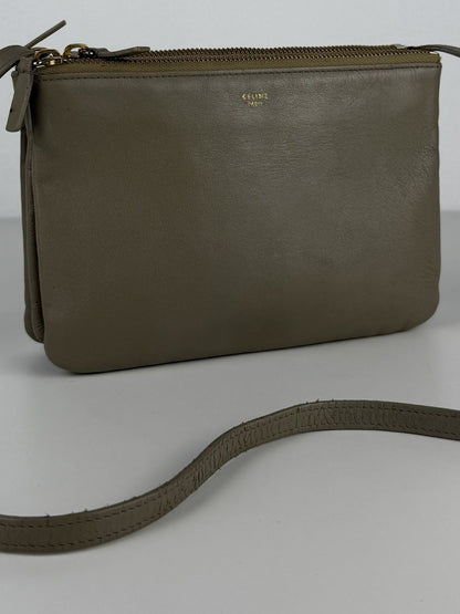Celine trio leather shoulder/ crossbody bag