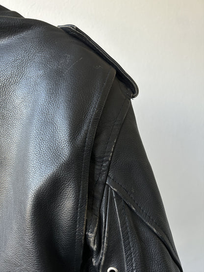 Vintage ramones biker leather jacket