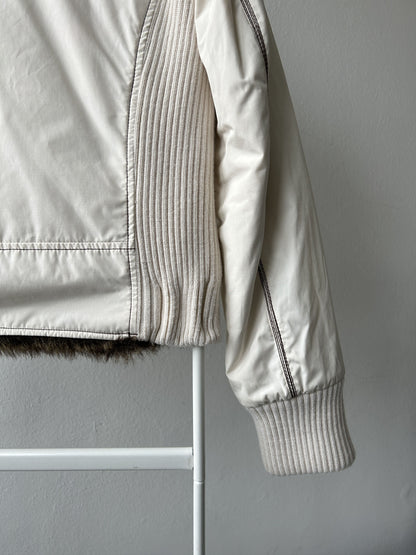 Archive y2k Miss Sixty faux fur lined hooded bomber