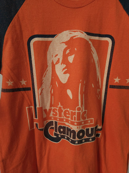 Hysteric glamour raglan ¾ sleeve girl tee