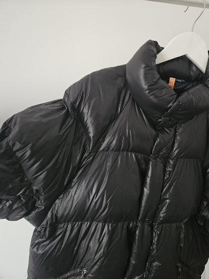 Vintage 90s moncler grenoble black puffer jacket with badge