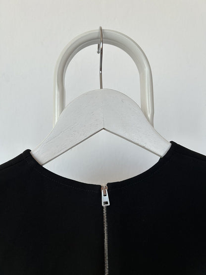 Victoria Beckham black cocoon midi dress