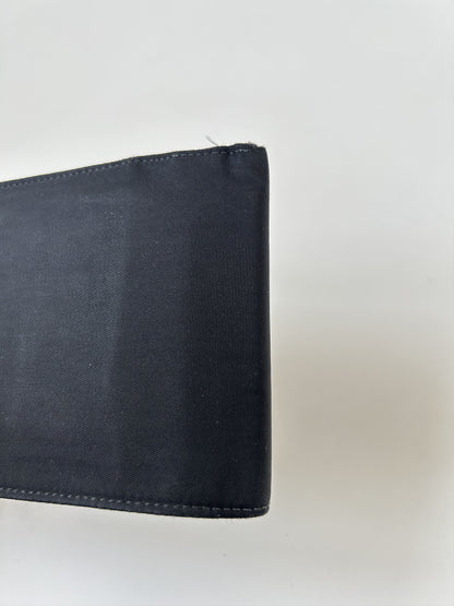 Prada triangle logo nylon bifold wallet