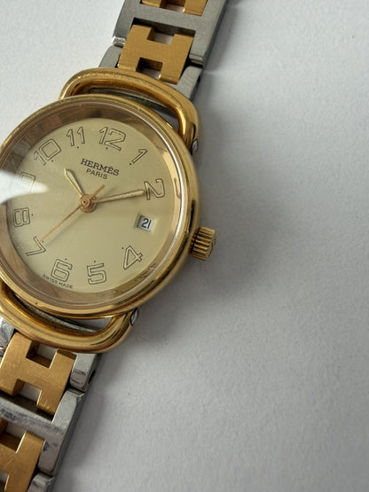 Vintage 1990s Hermes Pullman watch