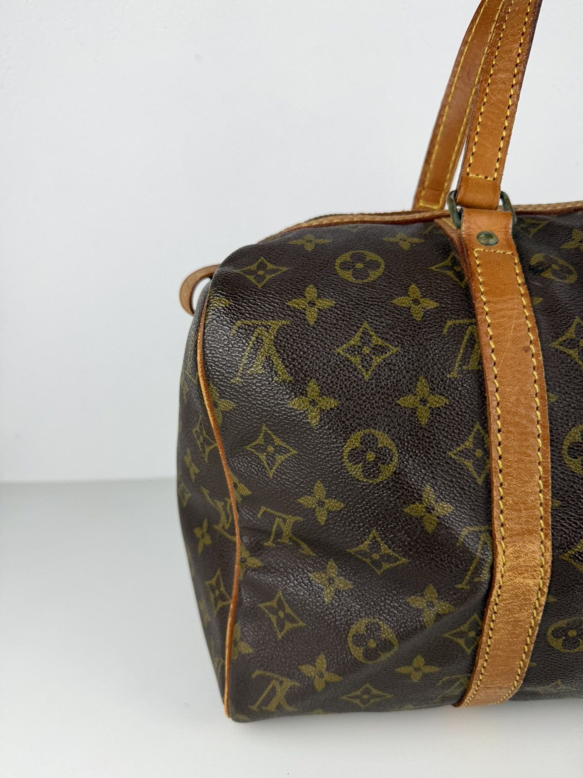 Vintage 80s Louis Vuitton monogram sac souple 35 boston bag
