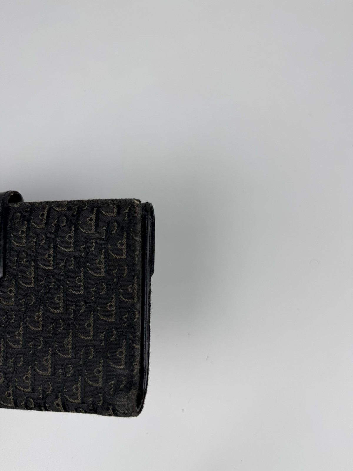 Dior John Galliano era street chic monogram long trifold wallet