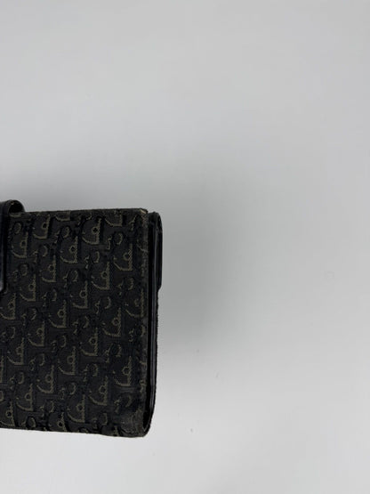 Dior John Galliano era street chic monogram long trifold wallet