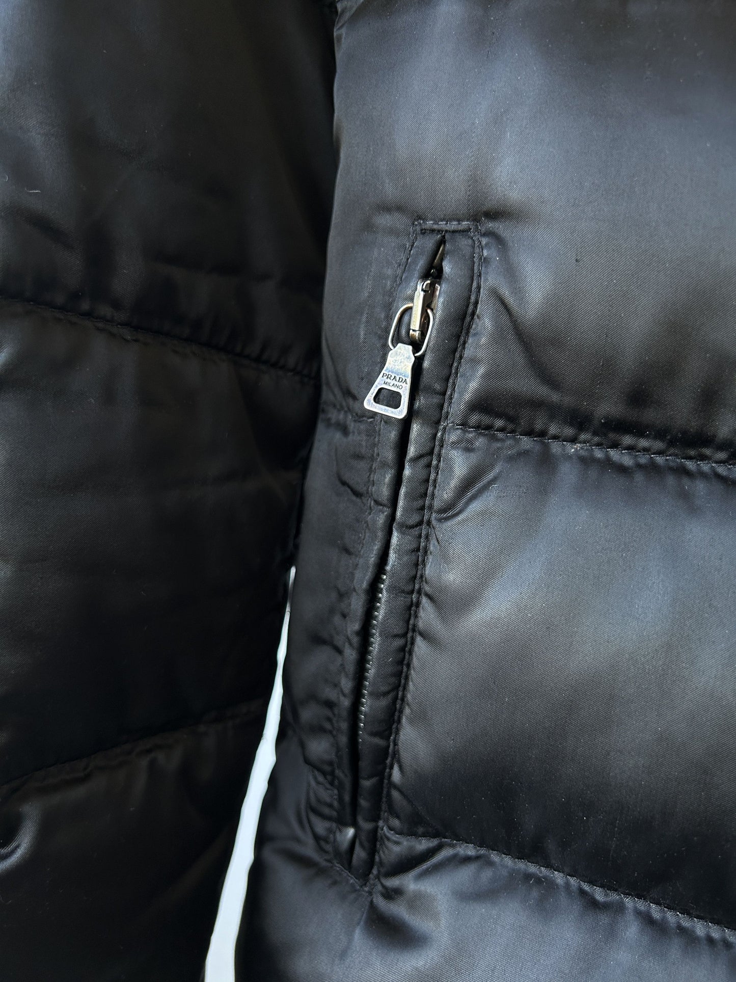 AW2010 Prada sport triangle logo puffer jacket