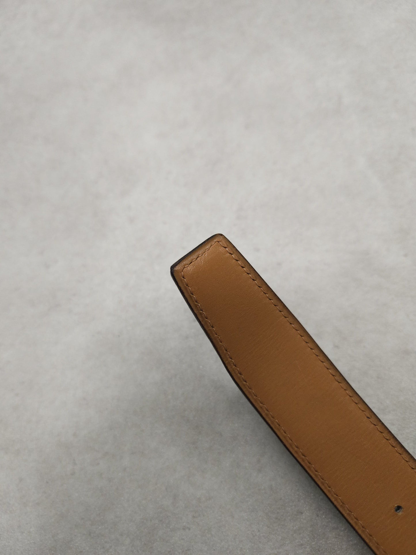 Vintage 1978 Hermes dark brown leather belt