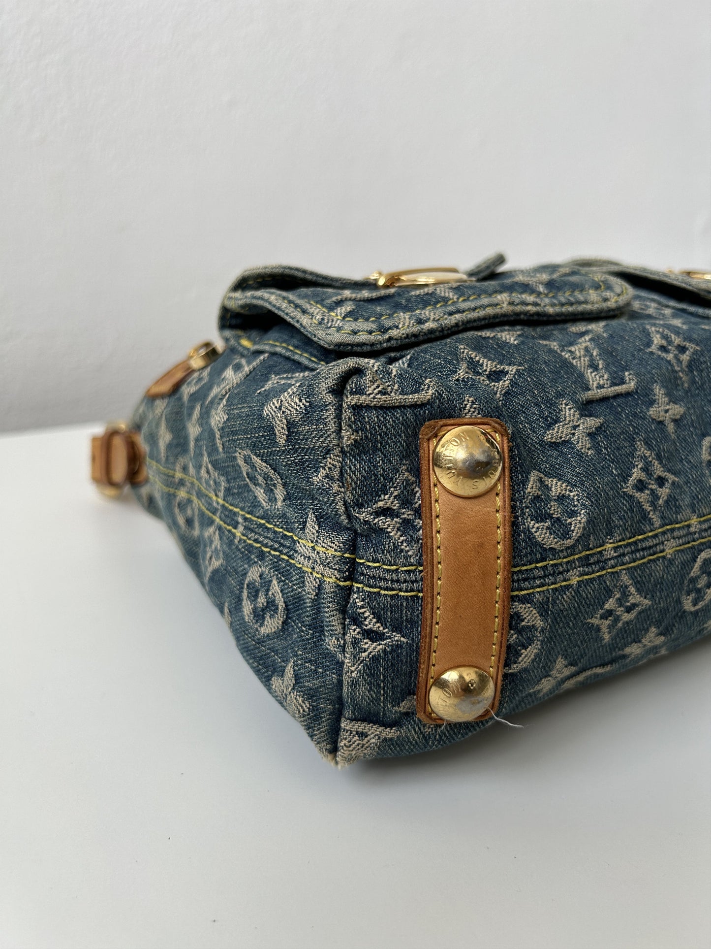 Louis vuitton monogram denim baggy PM handbag
