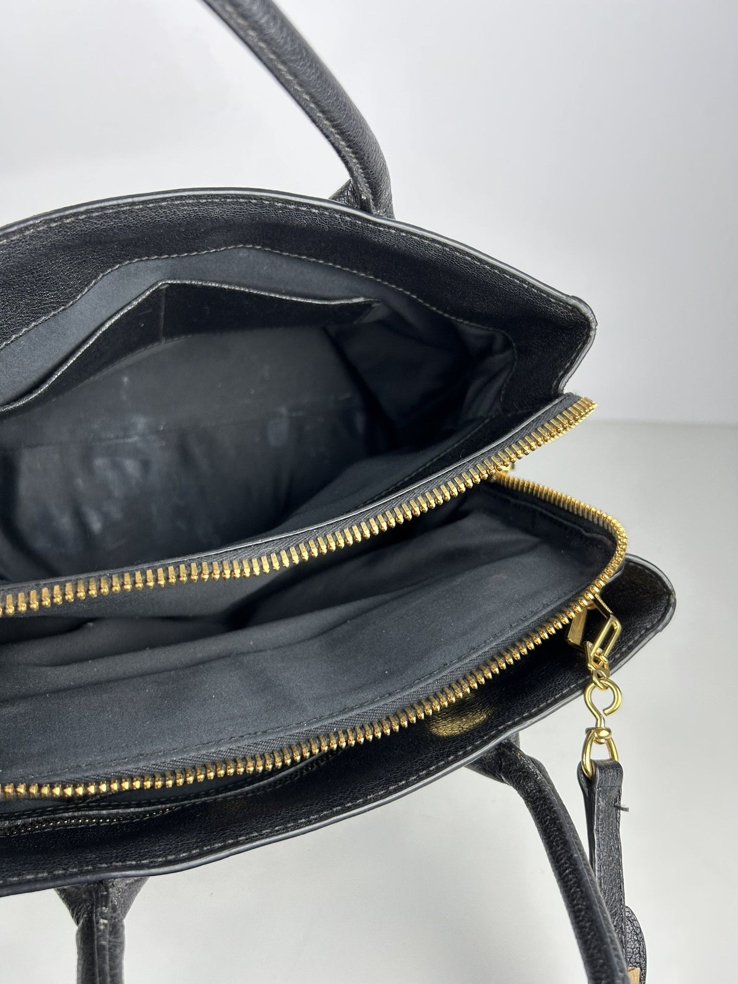 Miu miu madras leather tote bag