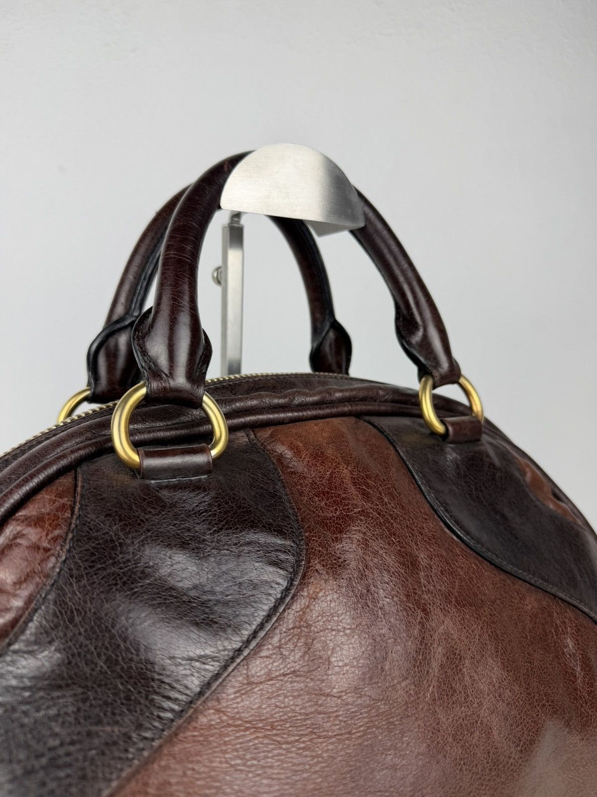 Miu Miu vitello leather bowling bag
