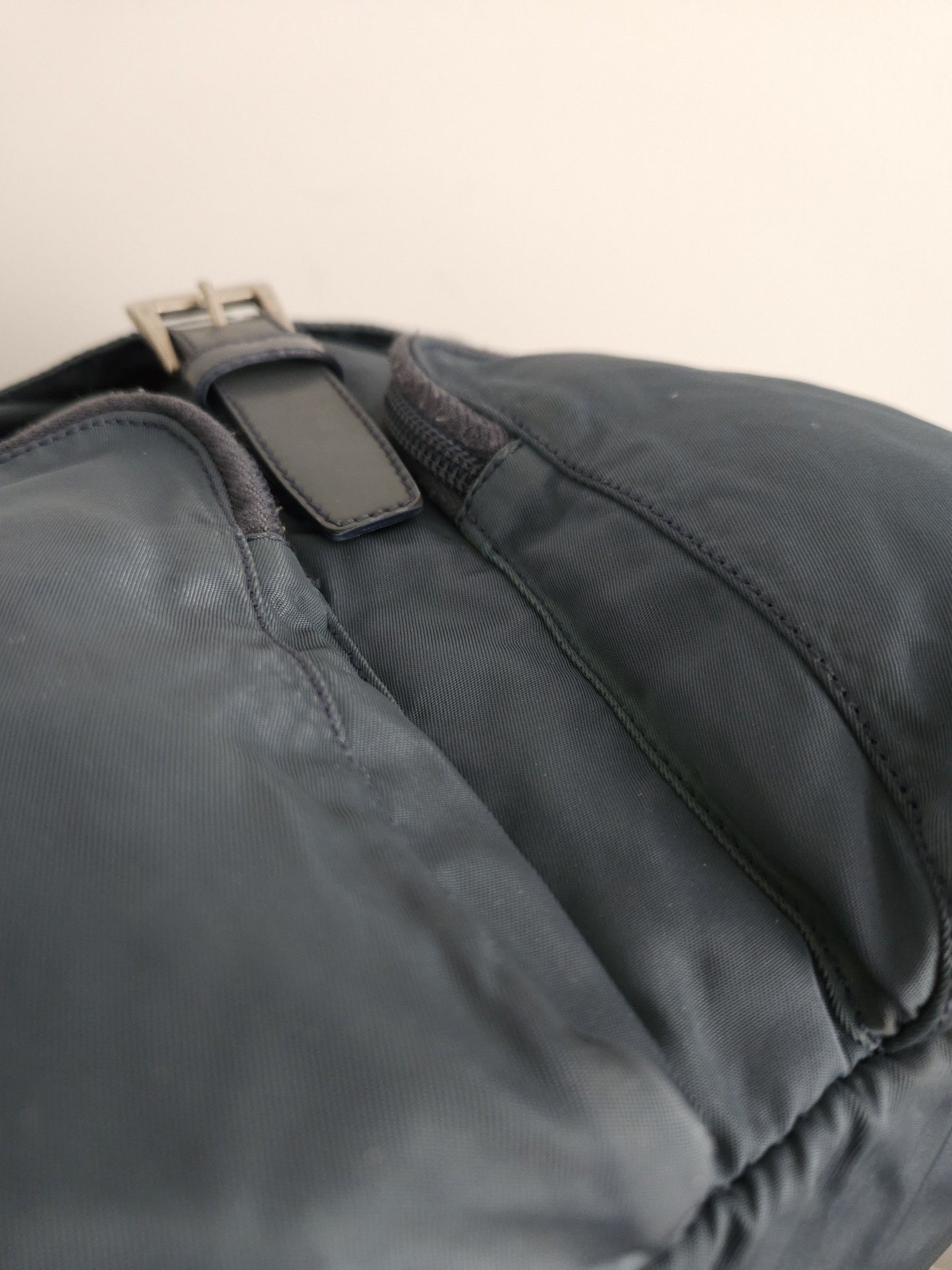 Vintage 90s Prada nylon triangle logo mini cargo backpack