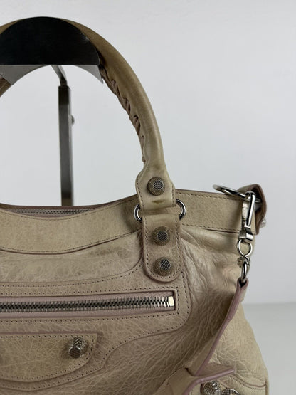 Balenciaga the first bag giant silver hardware