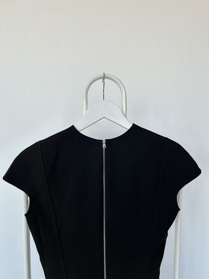 Victoria Beckham black cocoon midi dress