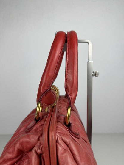 Miu Miu matelasse pleated leather handbag