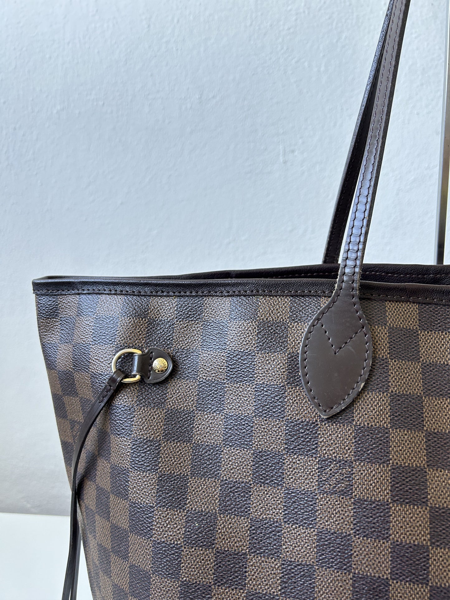 Louis vuitton damier ebene neverfull GM tote bag