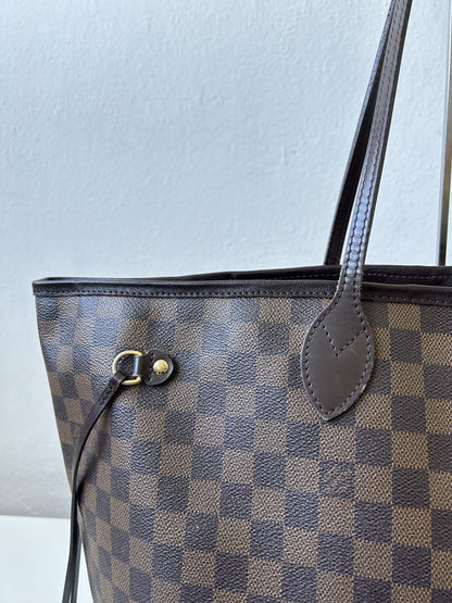 Louis vuitton damier ebene neverfull GM tote bag