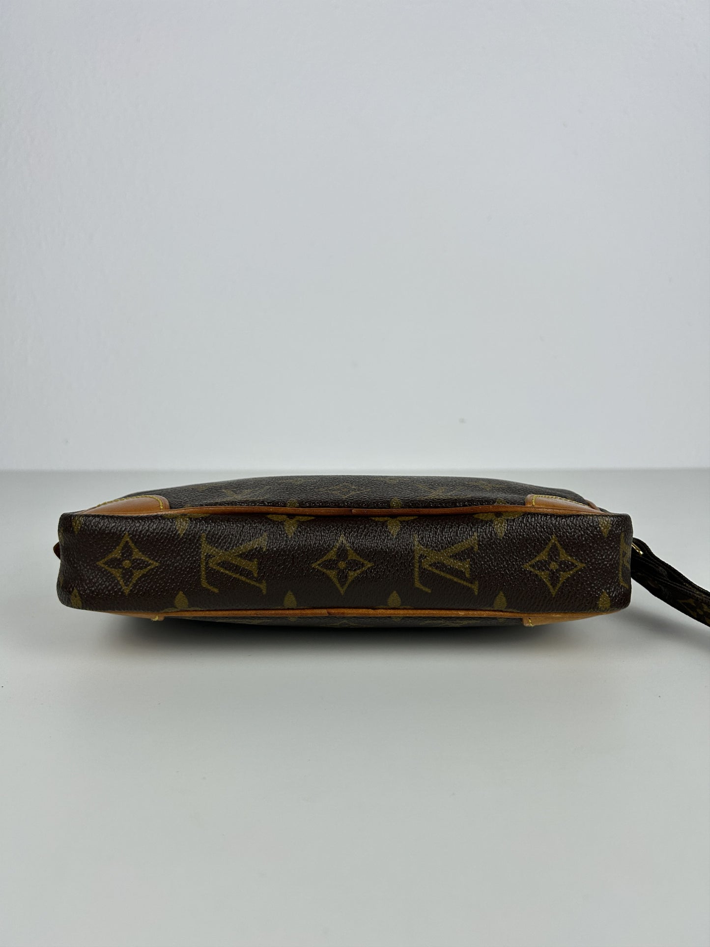 Vintage 80s Louis Vuitton marly dragonne monogram wristlet clutch bag