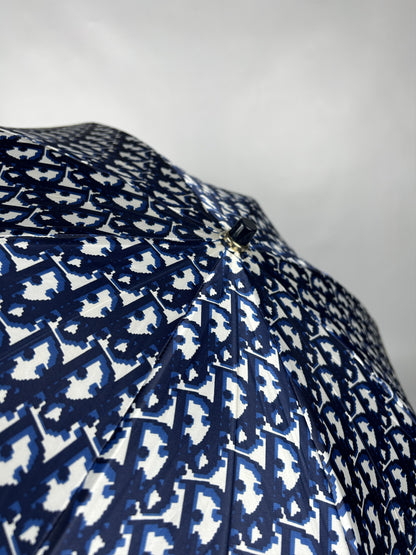 Vintage 80s dior trotter oblique monogram folding umbrella