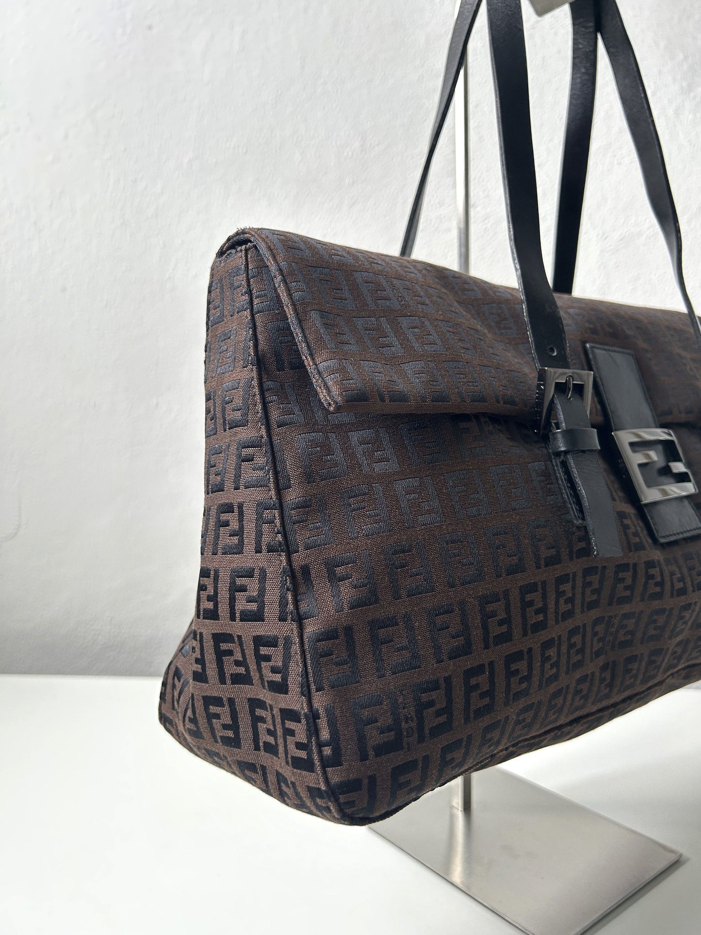 Fendi zucchino monogram canvas handbag