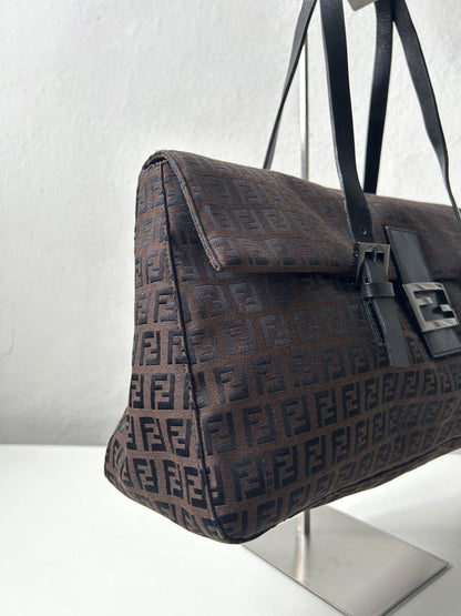 Fendi zucchino monogram canvas handbag