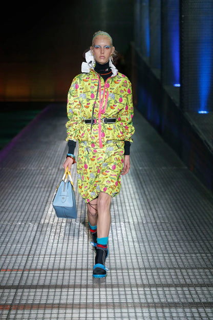 SS2017 runway prada taffeta print silk jacket