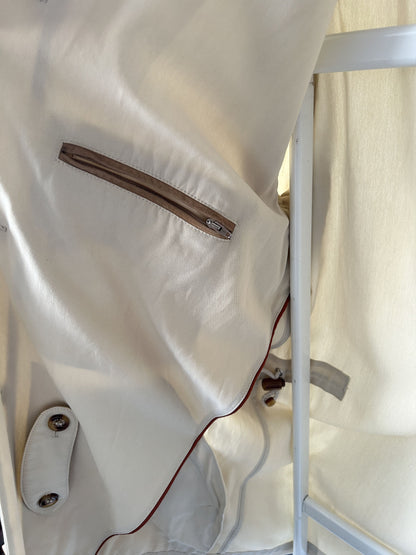 Loro piana light cotton and silk overcoat