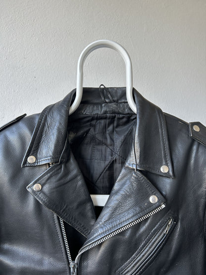 Vintage ramones biker leather jacket