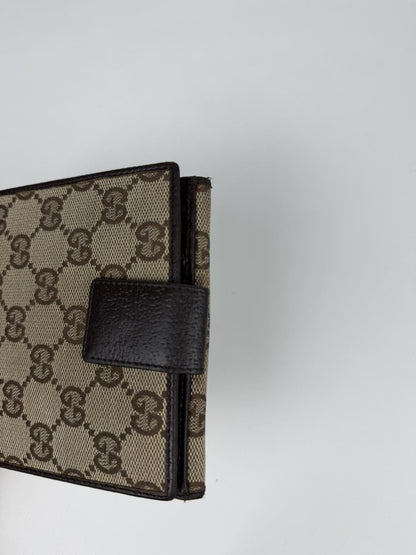 Gucci GG monogram canvas trifold wallet