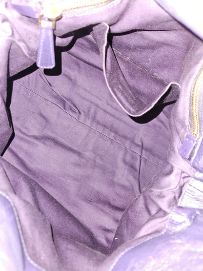 Miu miu vitello bow bag in deep purple