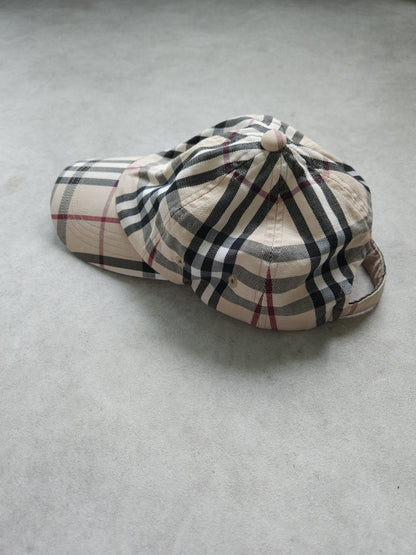 Vintage y2k burberry nova check hat cap