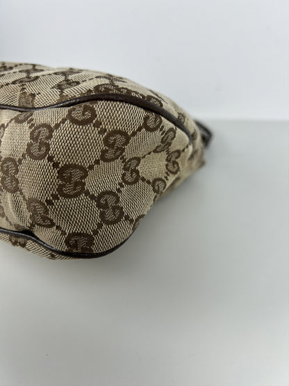 Gucci gg monogram canvas tote bag