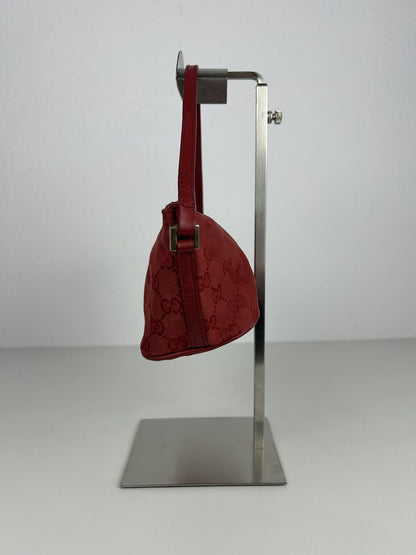 Vintage y2k gucci monogram canvas boat bag pochette