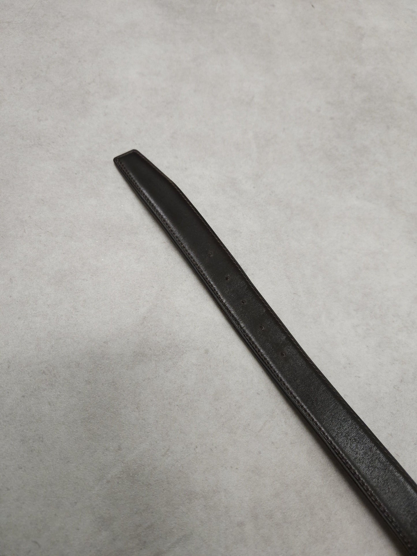 Vintage 1978 Hermes dark brown leather belt