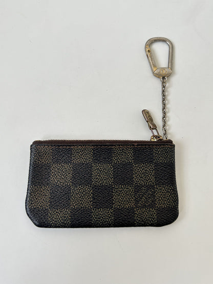 Louis Vuitton damier ebene pochette cle coin/ key pouch