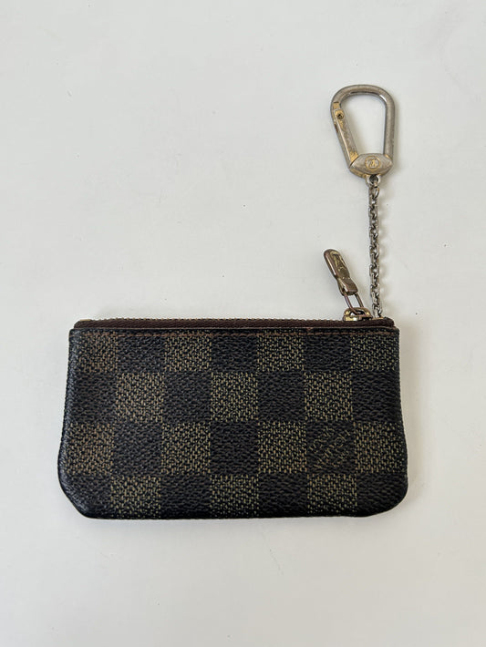 Louis Vuitton damier ebene pochette cle coin/ key pouch