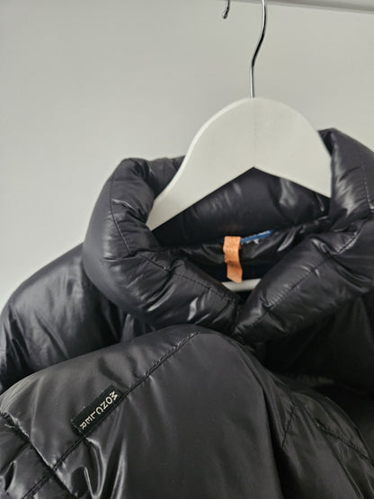 Vintage 90s moncler grenoble black puffer jacket with badge