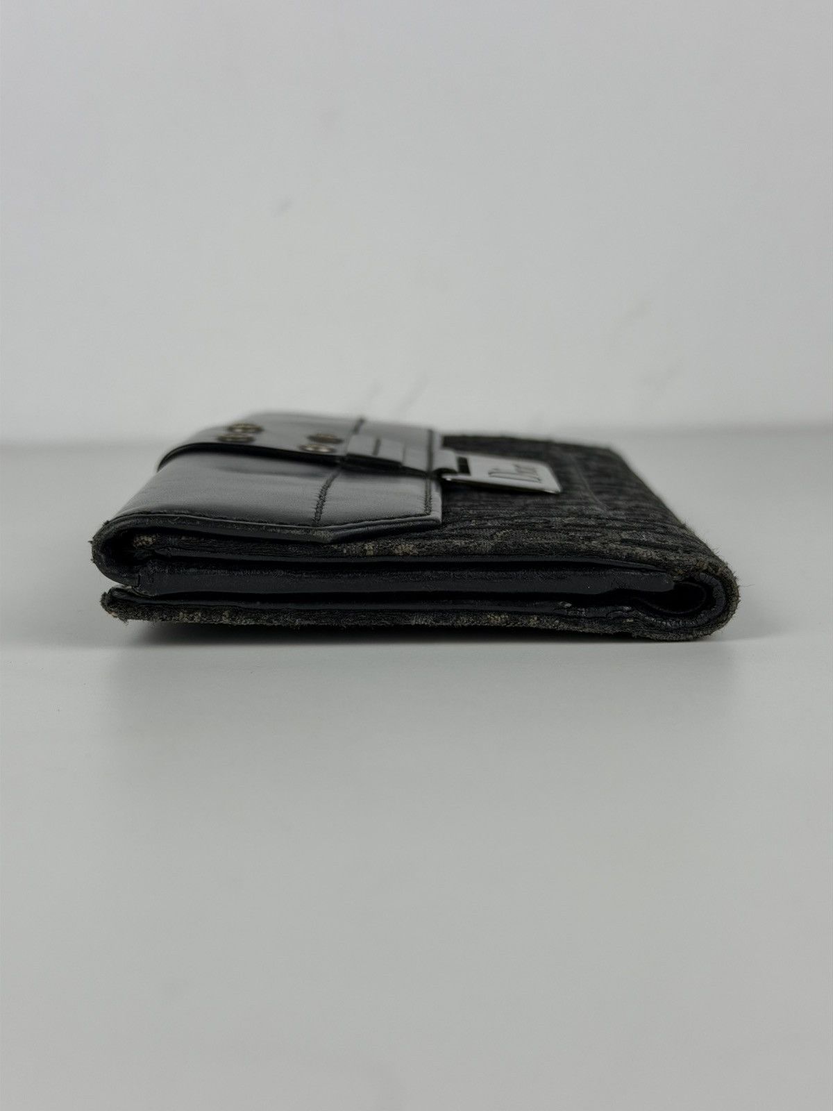 Dior John Galliano era street chic monogram long trifold wallet