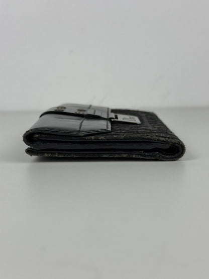 Dior John Galliano era street chic monogram long trifold wallet
