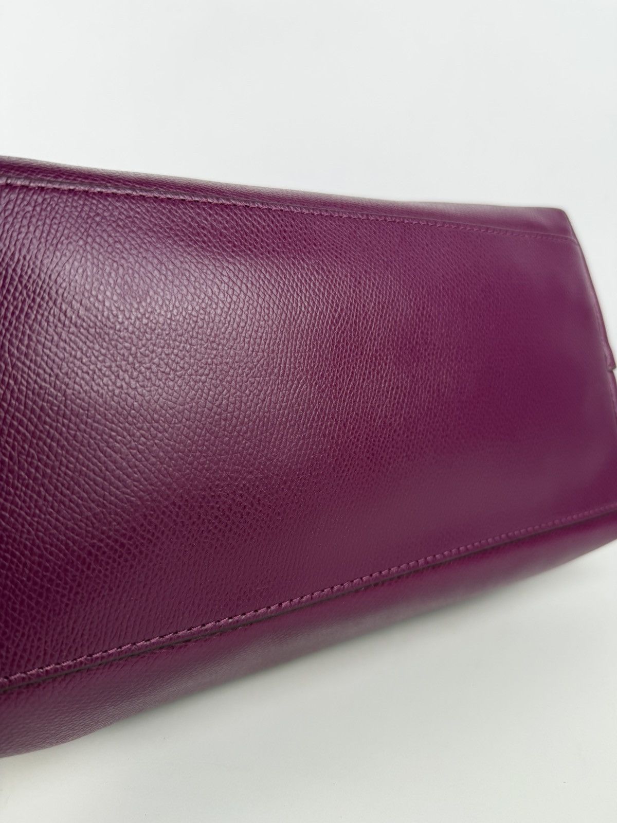 Coach crossgrain leather city tote fuchsia