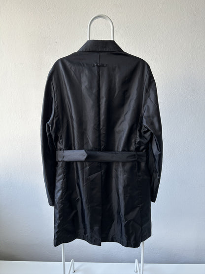 Gaultier homme objet nylon belted trench coat