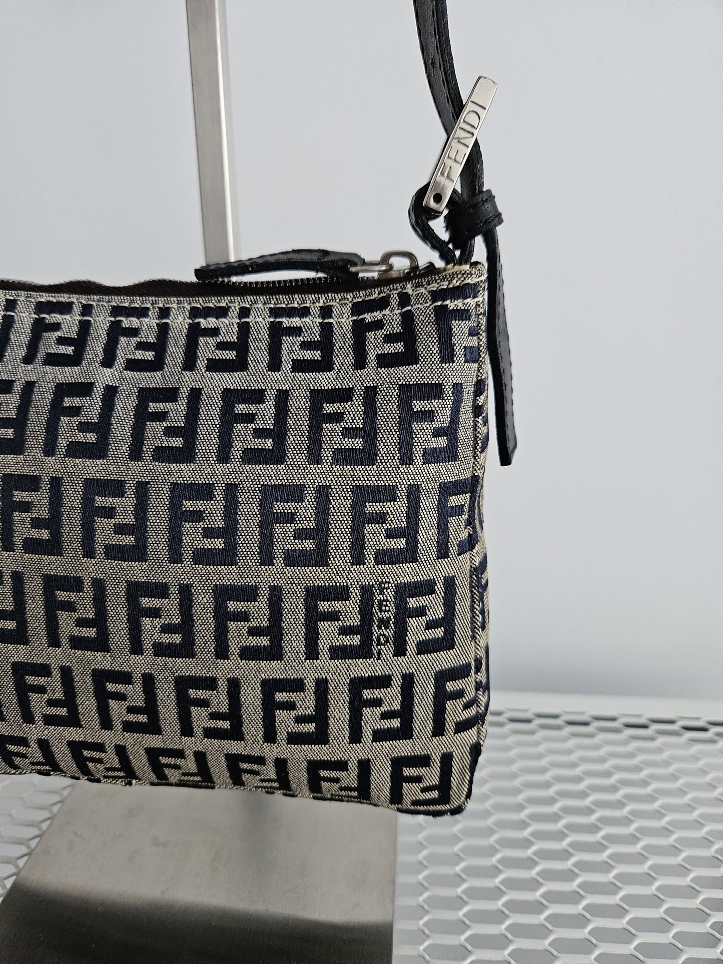 Fendi zucchino ff monogram canvas mini bag pochette