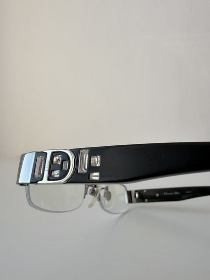 Vintage y2k Dior CD7681J rhinestone embellished glasses