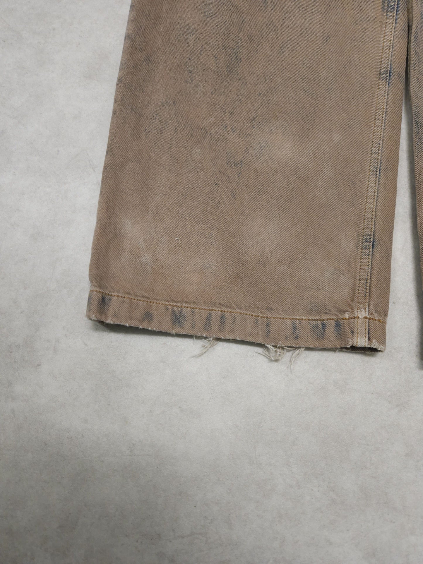 Acne studios 1989 drago road overdyed distressed baggy denim