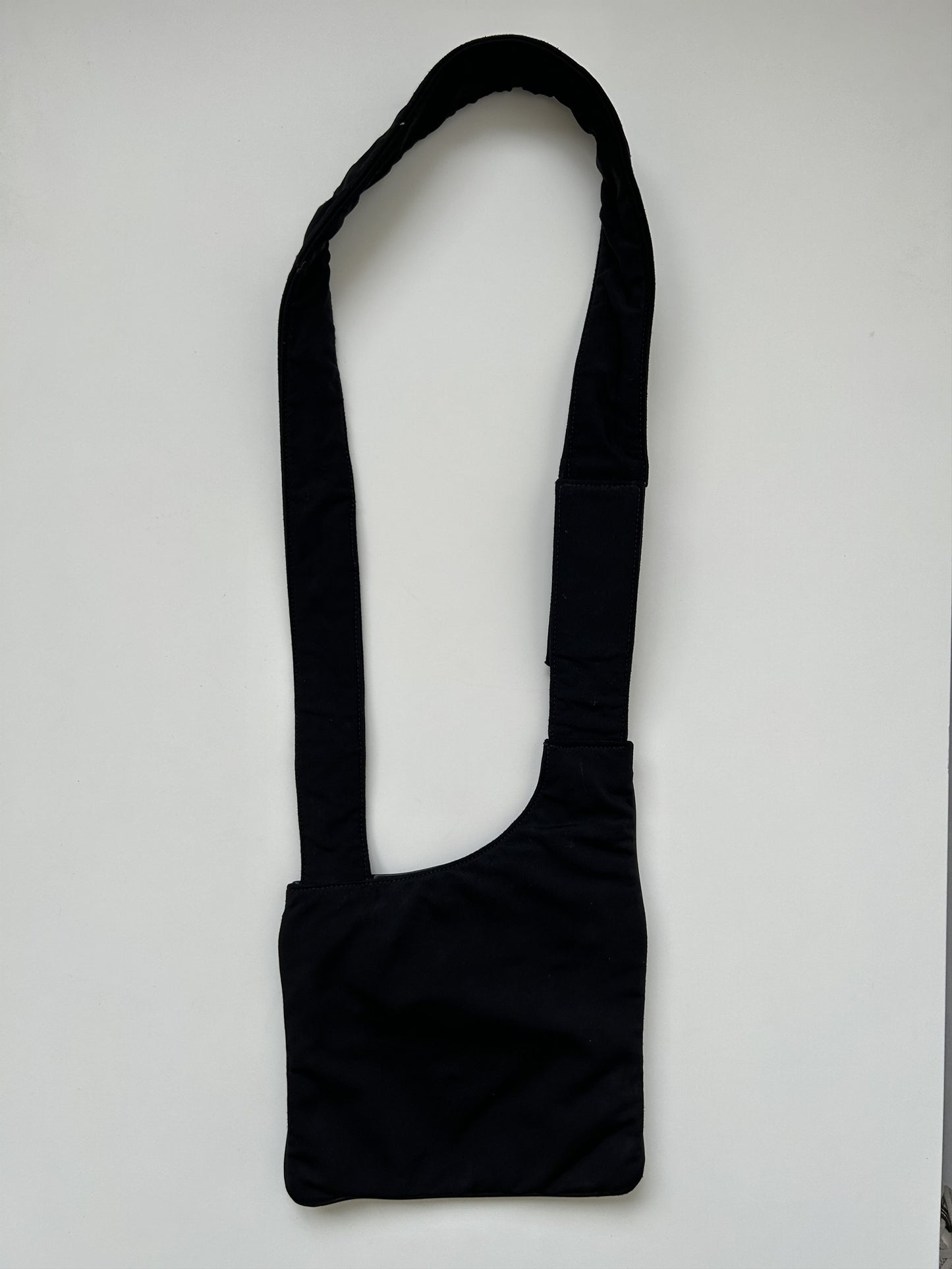 Archive AW1999 miu miu leather nylon crossbody/ sling bag