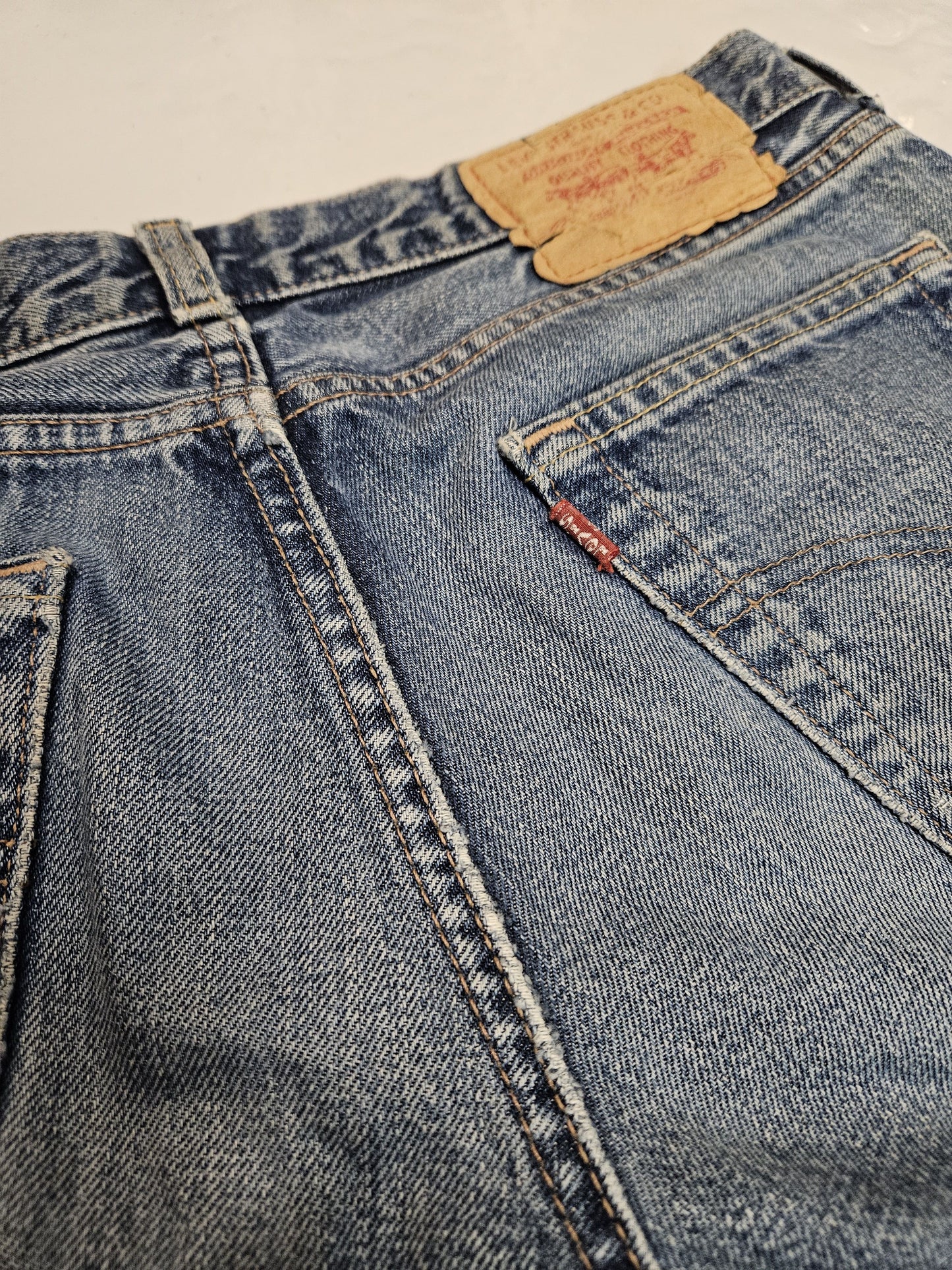 Vintage y2k levis 544 distressed flared denim