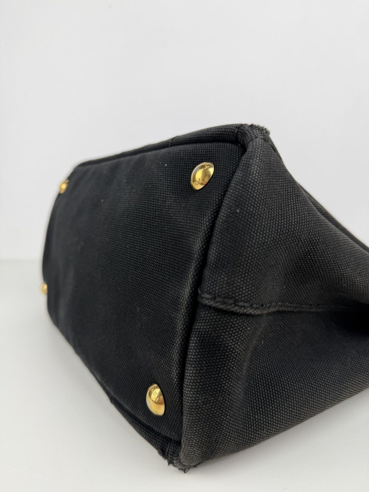 Prada canapa canvas tote small